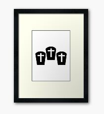 Gravestones Framed Print