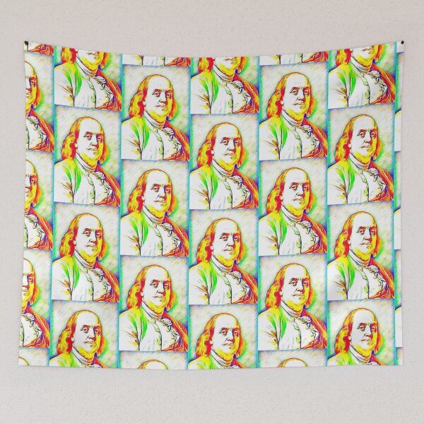 Artikelvorschau, Benjamin Franklin-Grafik | Benjamin Franklin-Porträt | Benjamin Franklin Wandkunst entworfen und verkauft von Suyogsonar25.