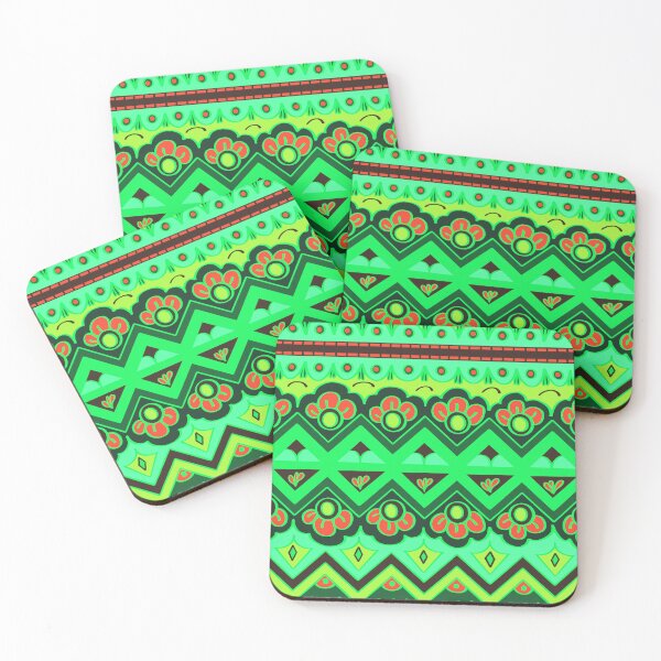 Item preview,  Bright Green Jewel coloured  Boho floral. designed and sold by LaBellCreative.