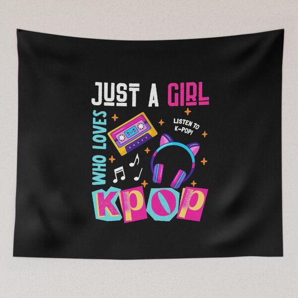 Item preview, Just A Girl Who Loves Kpop Music designed and sold by GeeHanz.