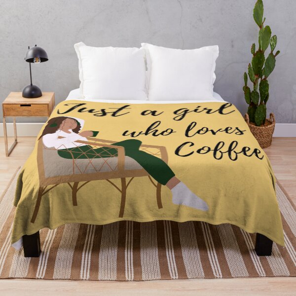 Item preview, Just a girl who loves coffee Tan skin designed and sold by LaartStudio.