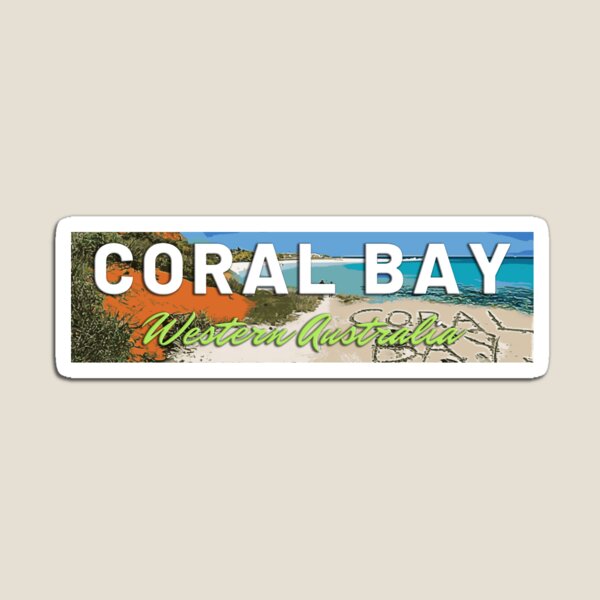 Item preview, Coral Bay, Western Australia Sticker designed and sold by ThePaintStore.