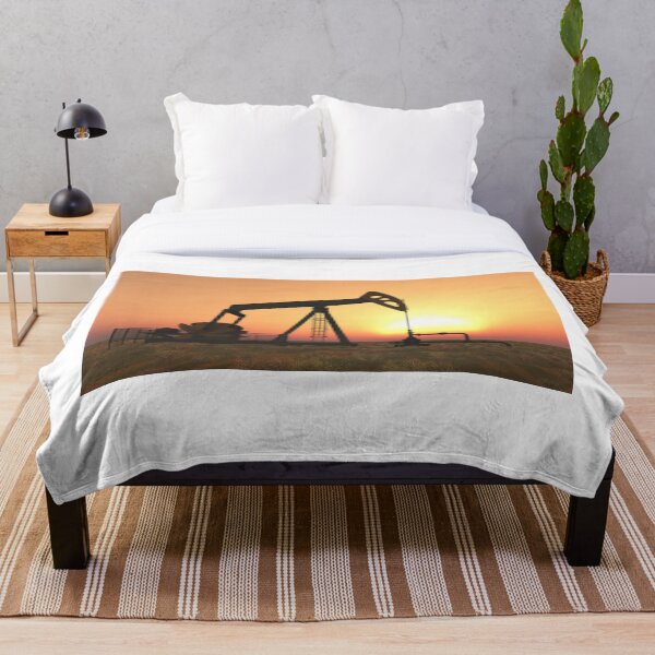 Aperçu de l'œuvre Pompe à huile au coucher du soleil créée et vendue par MIRO3D.