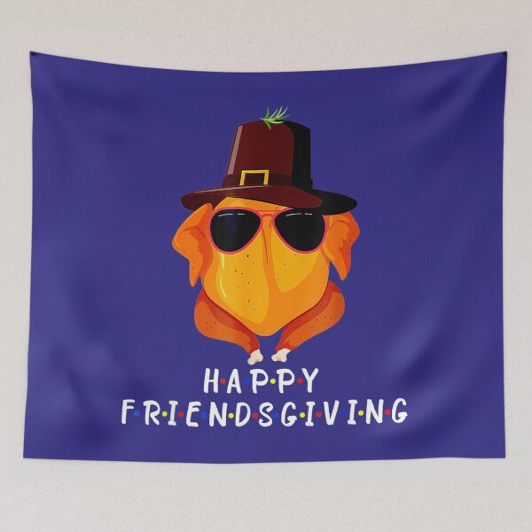 Artikelvorschau, Glückliches Friendsgiving Lustiges Truthahn-Erntedankfest entworfen und verkauft von knittinggrandma.