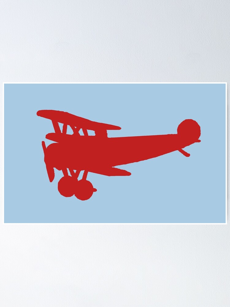 WW1 The Red Baron and His Aircraft Manfred Von Richthofen Poster