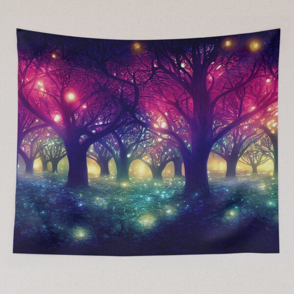 Item preview, Enchanting forest with glowing lights designed and sold by PM-Artistic.