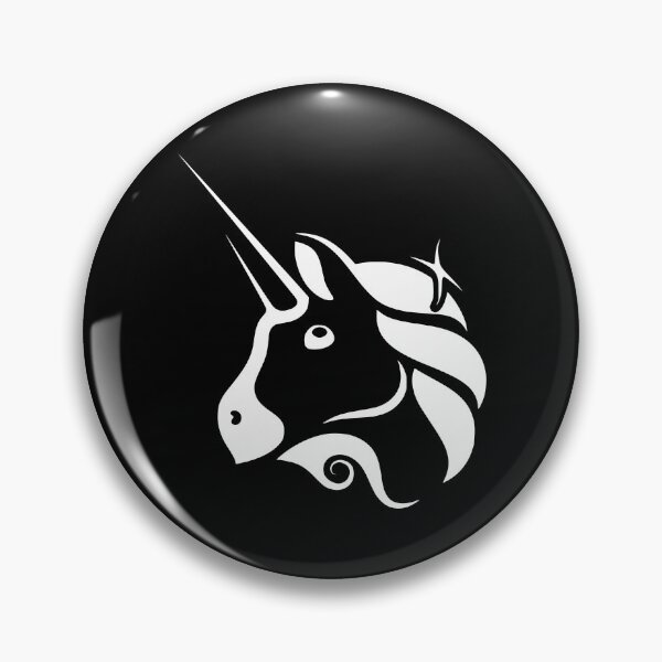 Item preview, Uniswap UNI Crypto Altcoin - Clean White Logo designed and sold by CryptoMoods.