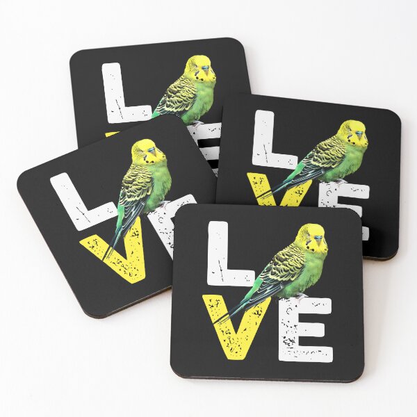 Item preview, Yellow Budgie Love funny designed and sold by Alienphysique.