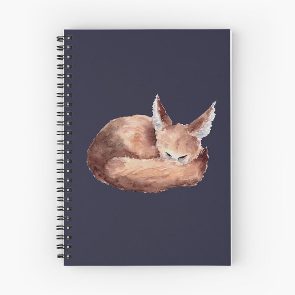 Item preview, Sleeping Fennec Fox - Watercolour Illustration designed and sold by Pattokarts.
