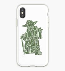 Fear is the Path to Darkside typography design iPhone Case