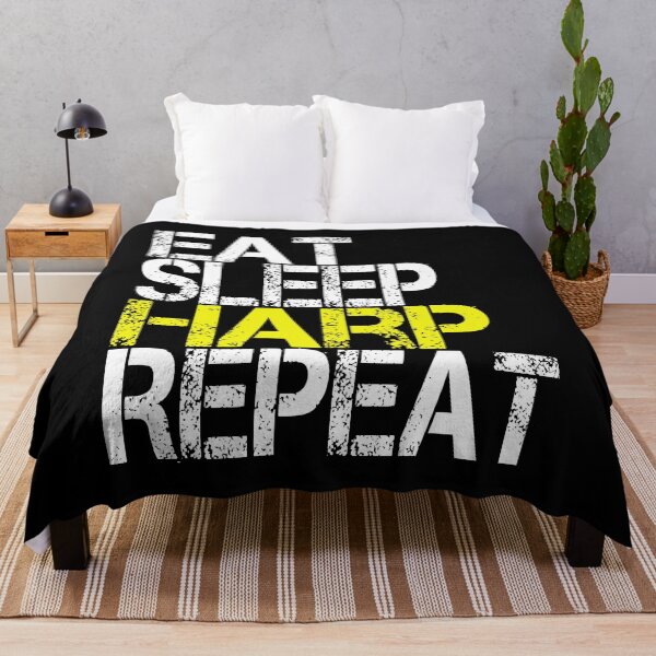 Item preview, Eat Sleep Harp Repeat, Grunge  designed and sold by ACC .