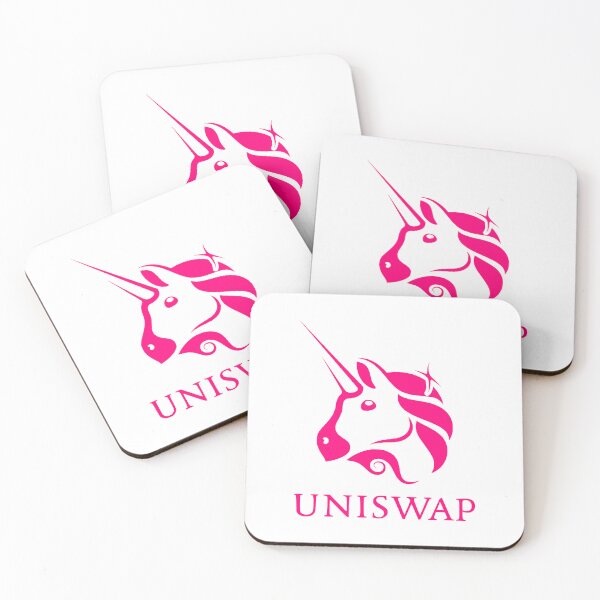 Item preview, Uniswap UNI Crypto Altcoin - Clean Pink Logo with Text Logo designed and sold by CryptoMoods.