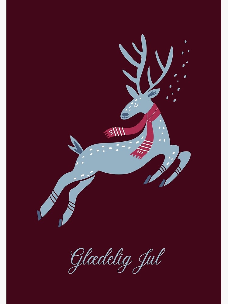 "Glædelig jul, julekort, happy Christmas in Danish, merry Christmas in