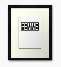 FEMME Framed Print