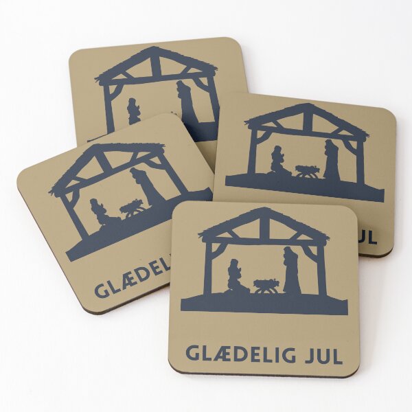 Item preview, Glædelig jul, julekort, happy Christmas in Danish, merry Christmas in Danish, Danish Christmas  designed and sold by Pommallina.