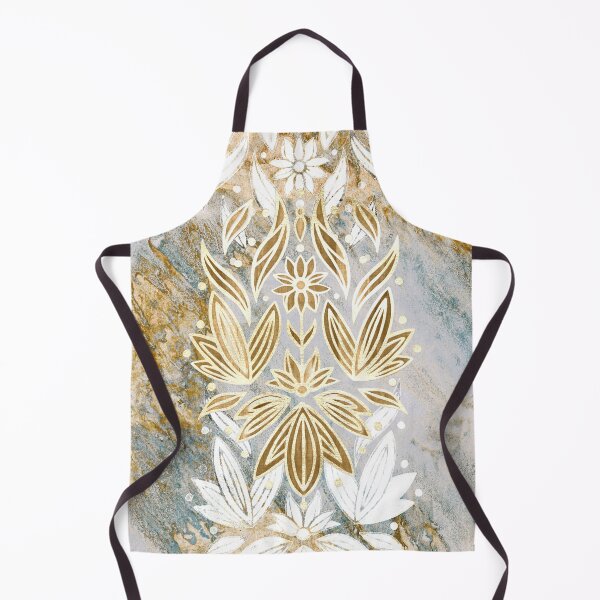 Item preview, Marble Gold Floral Sequin Art Deco designed and sold by TigaTiga.