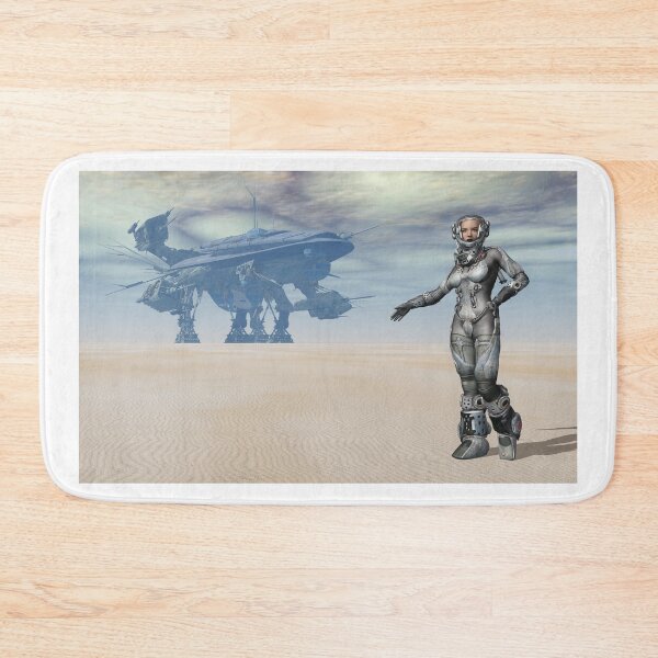 Item preview, Huge spaceship and female astronaut designed and sold by MIRO3D.