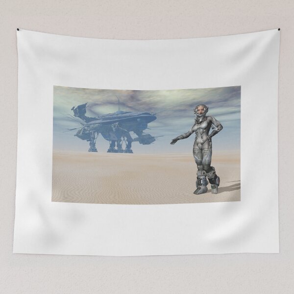 Item preview, Huge spaceship and female astronaut designed and sold by MIRO3D.