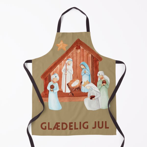 Item preview, Glædelig jul, julekort, happy Christmas in Danish, merry Christmas in Danish, Danish Christmas designed and sold by Pommallina.