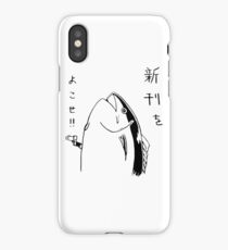 Japanese fish hold up iPhone Case