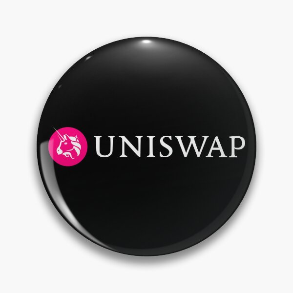 Item preview, Uniswap UNI Crypto Altcoin - Clean Horizontal Pink Logo with White Text Logo designed and sold by CryptoMoods.