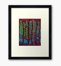teal blood Framed Print