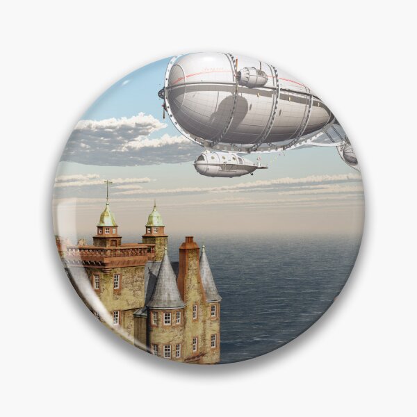 Item preview, Scottish castle and fantasy airship designed and sold by MIRO3D.