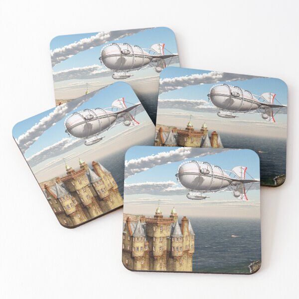 Item preview, Scottish castle and fantasy airship designed and sold by MIRO3D.