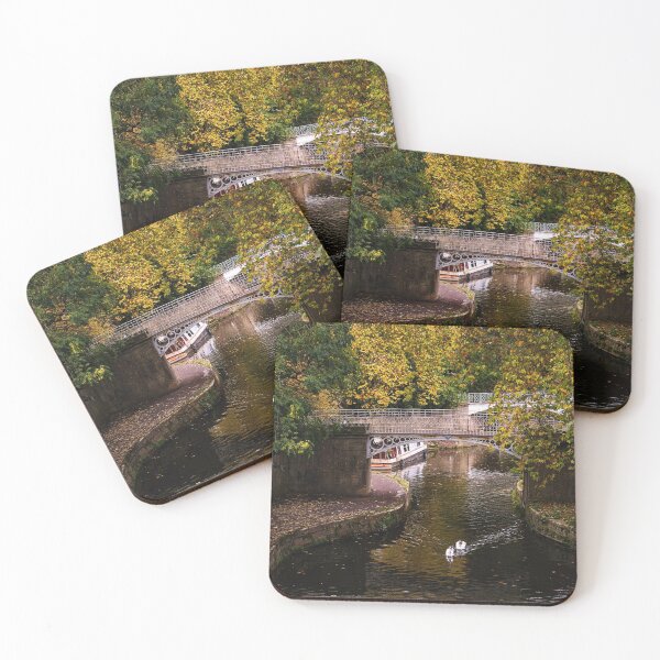 Item preview, Swan swimming along the canal in autumn, Bath designed and sold by Rowena Ko.