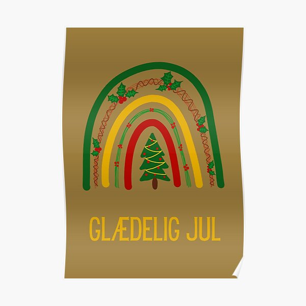 "Glædelig jul, julekort, happy Christmas in Danish, merry Christmas in