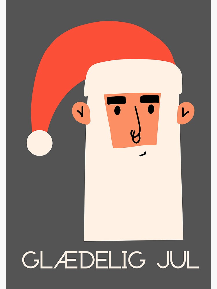 "Glædelig jul, julekort, happy Christmas in Danish, merry Christmas in