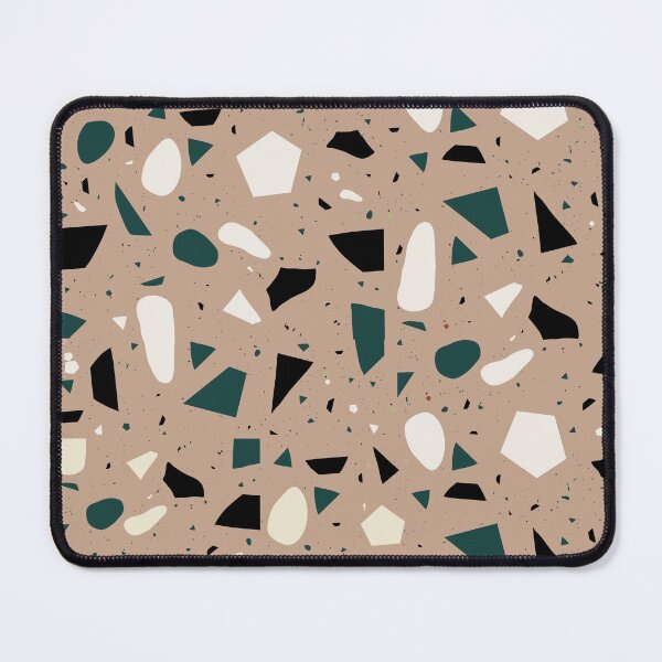 Item preview, Seamless Blue and Black Terrazzo Pattern designed and sold by zedonee.