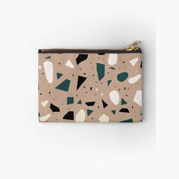 Item preview, Seamless Blue and Black Terrazzo Pattern designed and sold by zedonee.