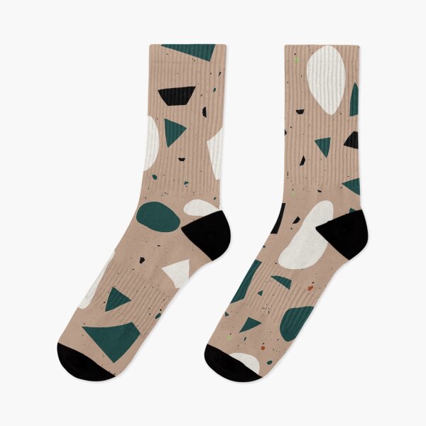 Item preview, Seamless Blue and Black Terrazzo Pattern designed and sold by zedonee.