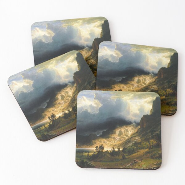 Item preview, A Storm in the Rocky Mountains / Mount Rosalie - Albert Bierstadt designed and sold by ArsVincitOmnia.