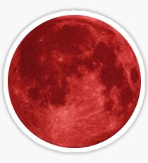 Red Moon Sticker