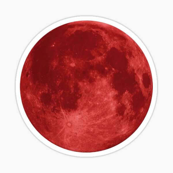 Blood Moon Halloween Sticker for iOS & Android