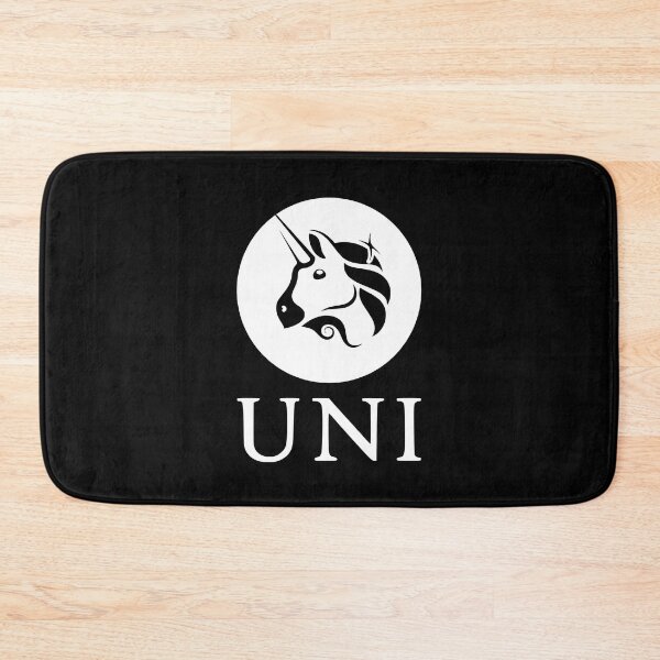 Item preview, Uniswap UNI Crypto Altcoin - Clean Vertical White Logo with White Text Logo designed and sold by CryptoMoods.
