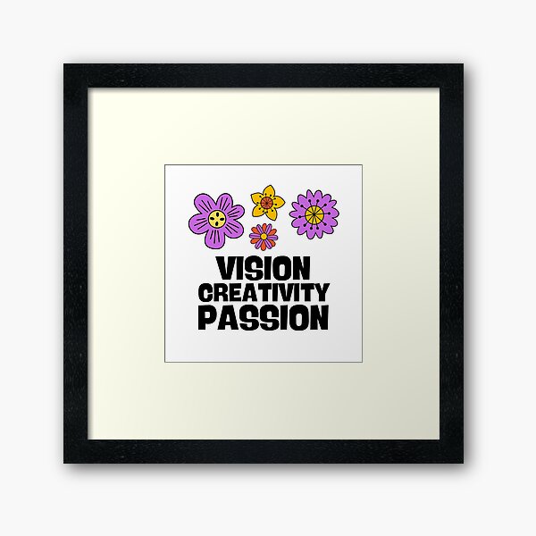 Item preview, Vision Creativity Passion Cute Flower designed and sold by CraftwithNadia.