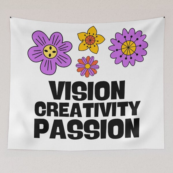 Item preview, Vision Creativity Passion Cute Flower designed and sold by CraftwithNadia.
