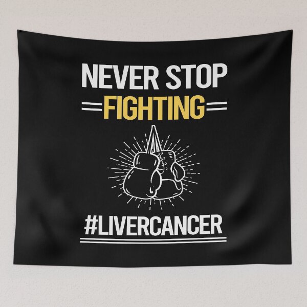 Item preview, Never Stop Fighting With Liver Cancer designed and sold by StoreHornedFace.