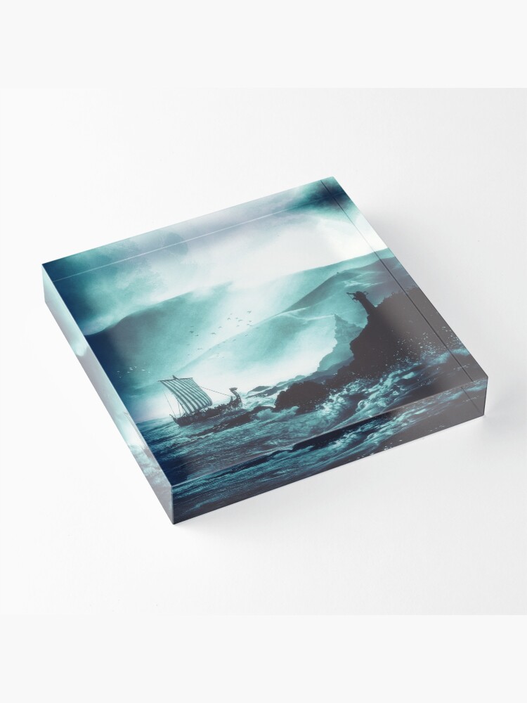 Alternate view of The Northern Tide Acrylic Block