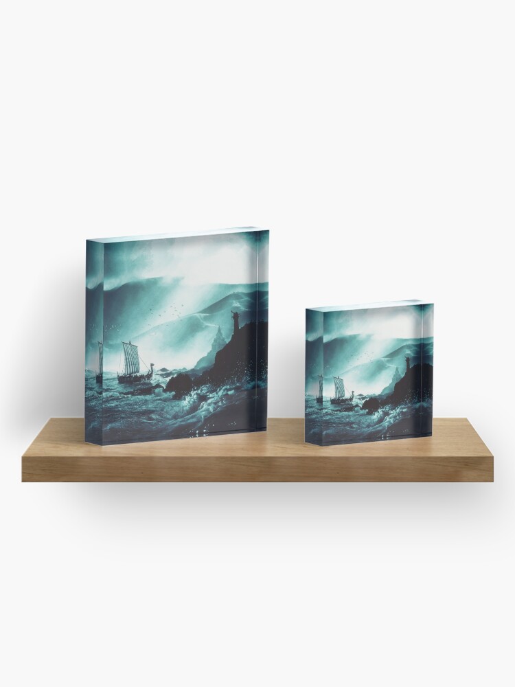 Alternate view of The Northern Tide Acrylic Block