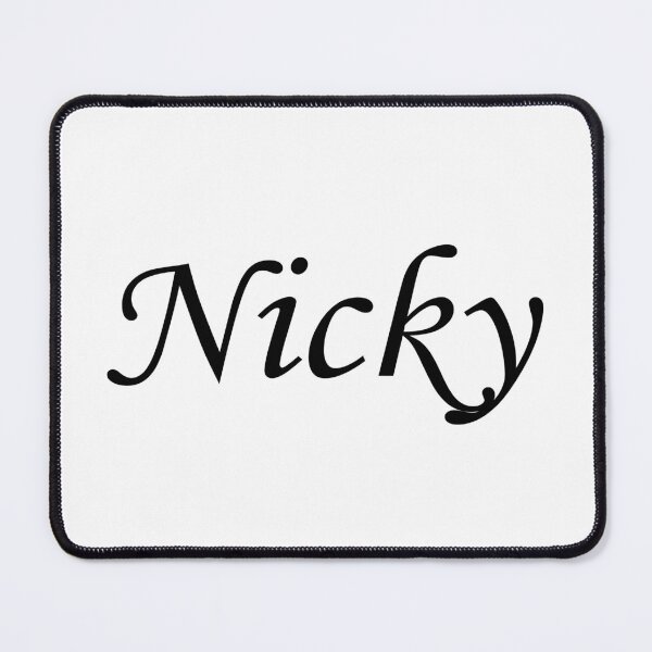 Item preview, Nicky - black name lettering text - 1022 designed and sold by PrettyDesserted.