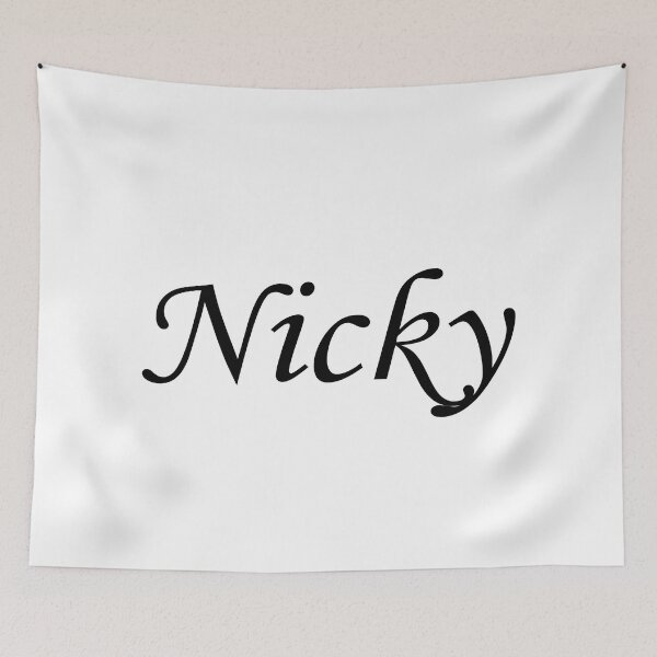 Item preview, Nicky - black name lettering text - 1022 designed and sold by PrettyDesserted.