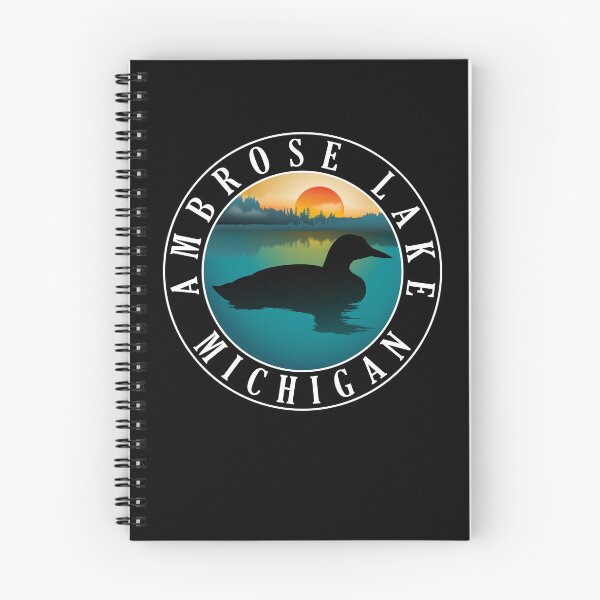 Item preview, Ambrose Lake Loon Michigan Sunset designed and sold by BirdsEyeWorks.