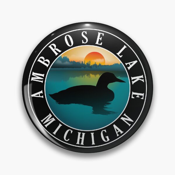 Item preview, Ambrose Lake Loon Michigan Sunset designed and sold by BirdsEyeWorks.