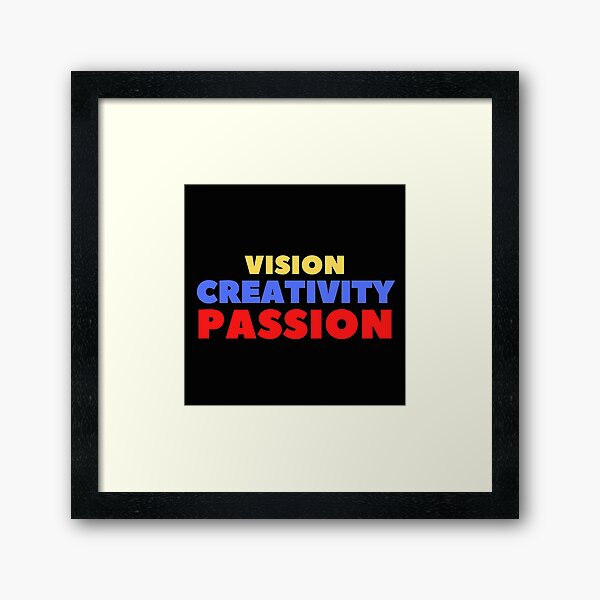 Item preview, Vision Creativity Passion designed and sold by CraftwithNadia.