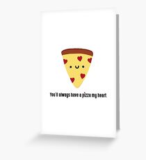Pizza mein Herz Grußkarte