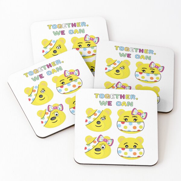 Item preview, Pudsey bear face Stickers - 2022 - Together we can designed and sold by bluehatgraphics.
